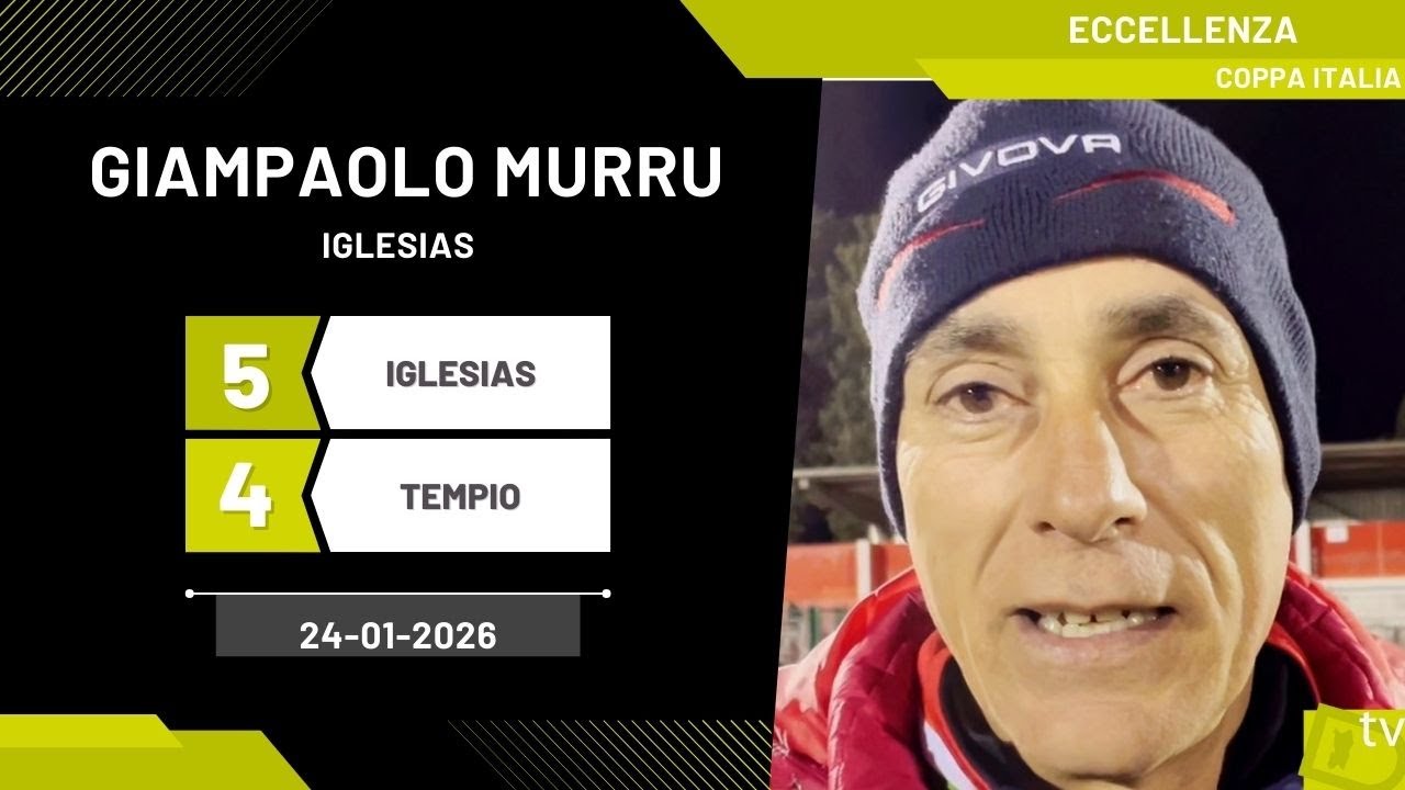 Giampaolo Murru, allenatore Iglesias 24 01 2026   Diario Sportivo