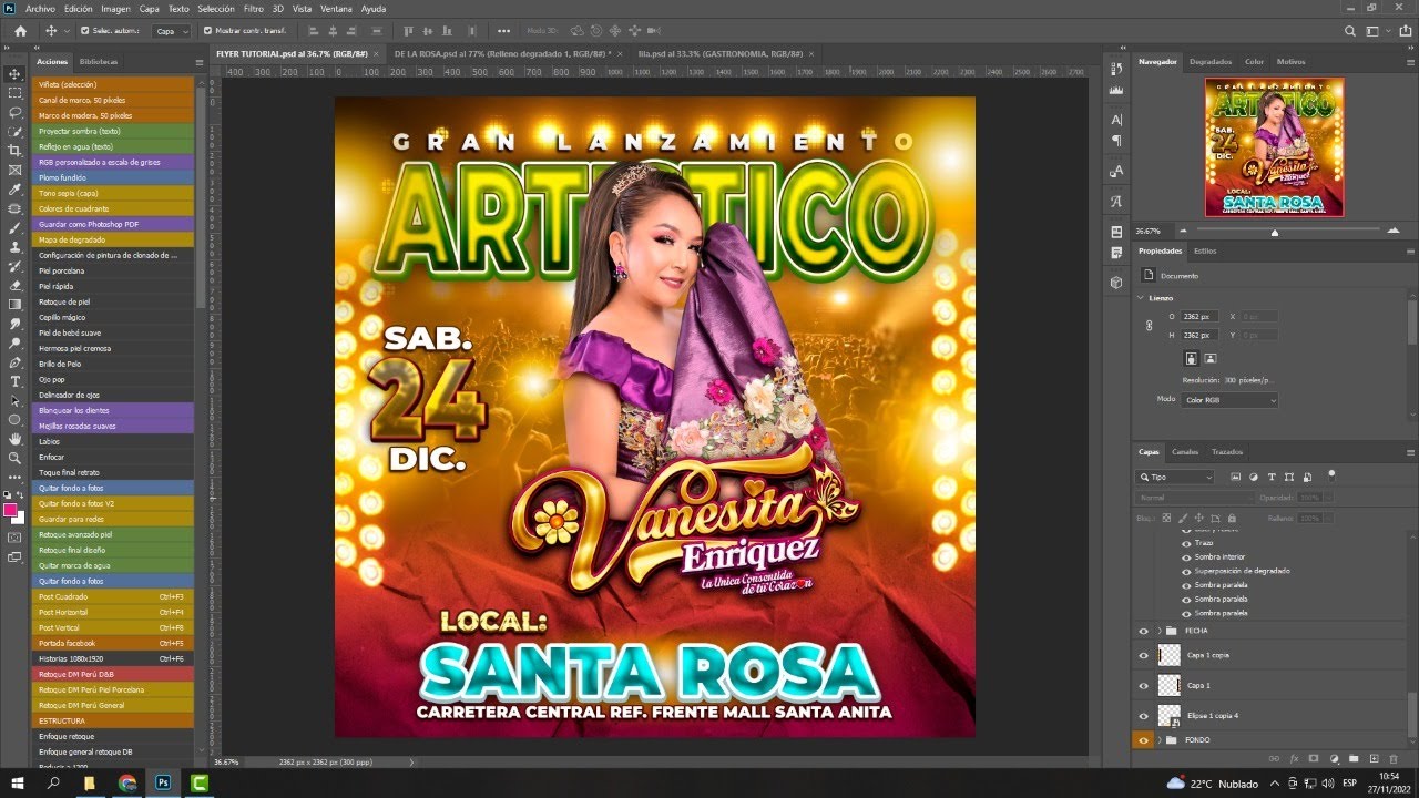 APRENDA A DISEÑAR TUS PROPIOS FLYERS ARTISTICOS EN PHOTOSHOP