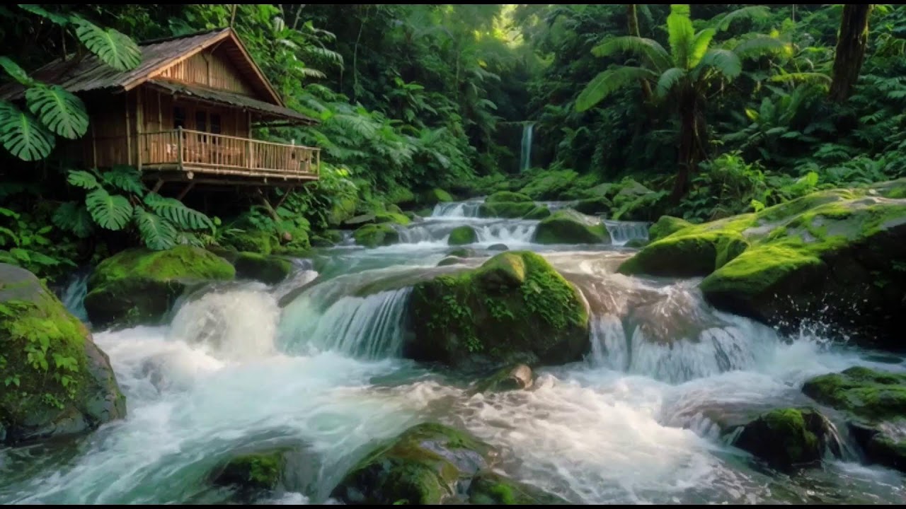 Peaceful River Water Sounds | Deep Sleep Relaxation Nature White Noise Tonight