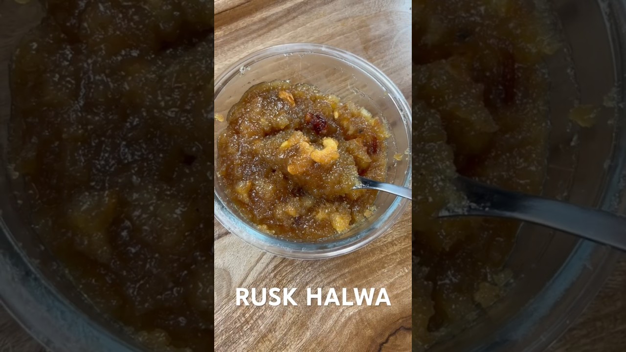 Festival Special Sweet Rusk Halwa #foodboosterasmr