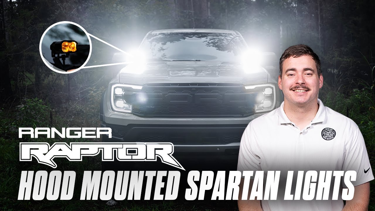 Ranger Raptor LED Hood Light Upgrade with CREE Spartan Lights – Full Install!