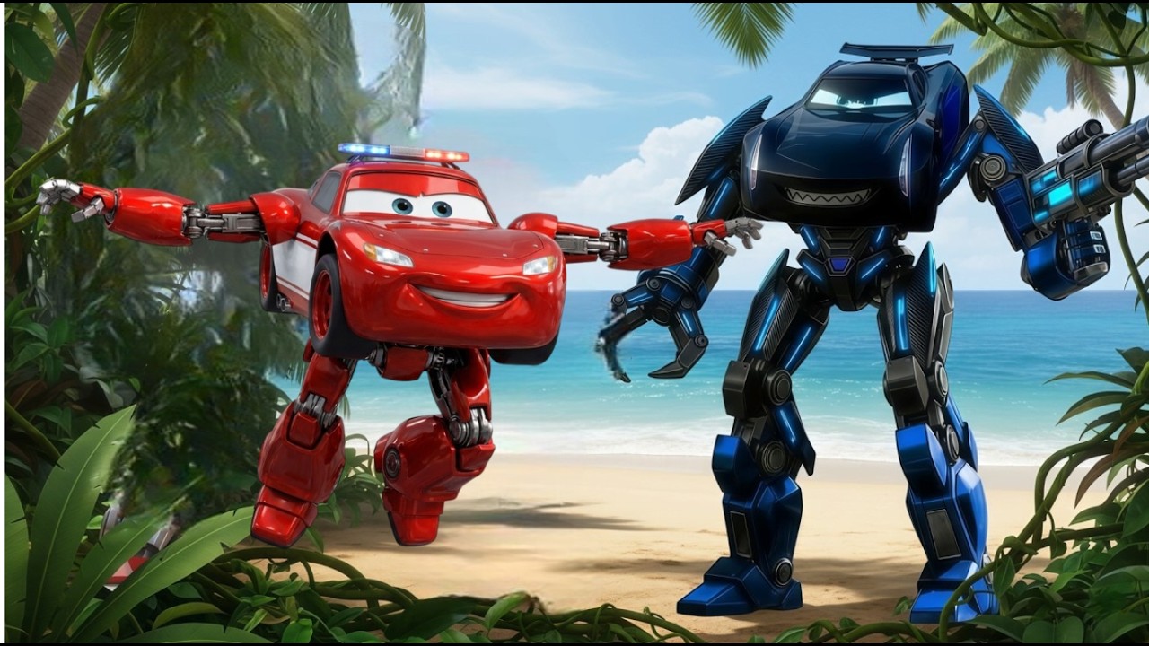 Котенок нашел брошенных полицейского МакКуина и бульдозера в джунглях! Нападение монстров и косми...