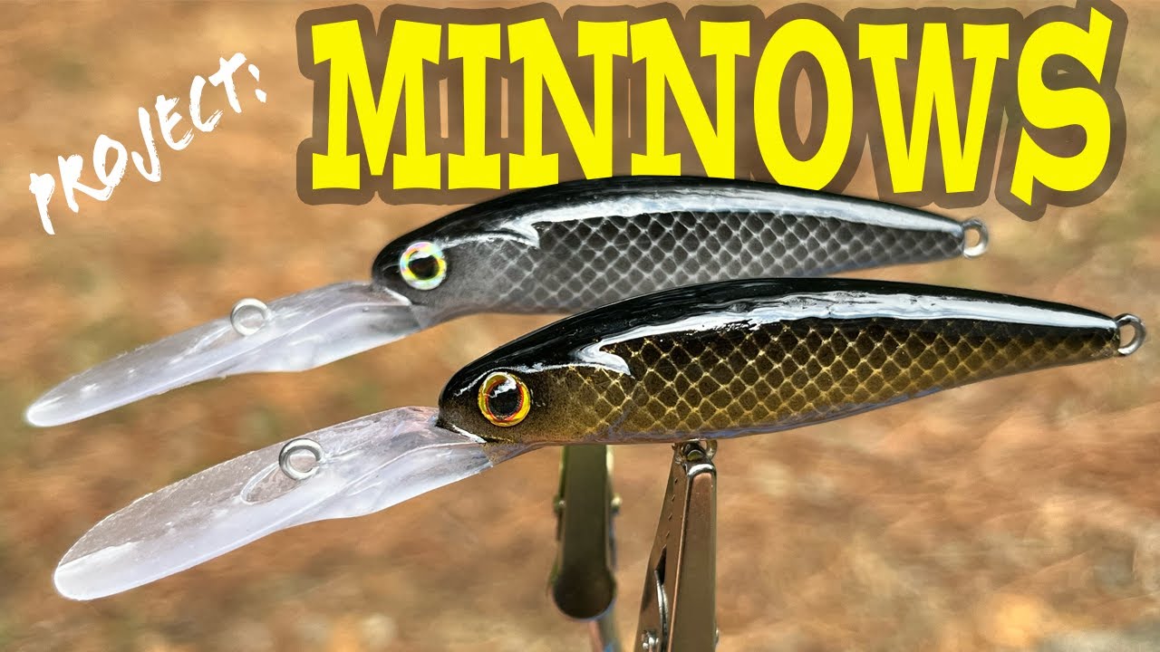Easy Lure Painting - Simple design for two minnows that anyone can do