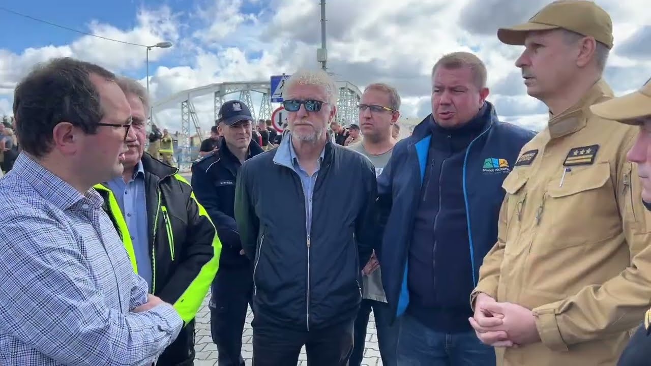 Racib&oacute;rz - wielka woda 2024, przejazd przez miasto, gm. Krzyżanowice, sytuacja w Chałupkach