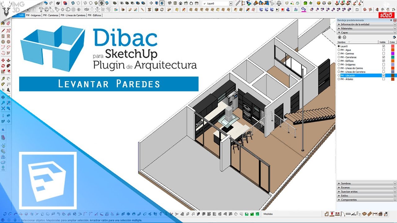 Curso de Sketchup | Importar autocad | PLUGIN DIBAC