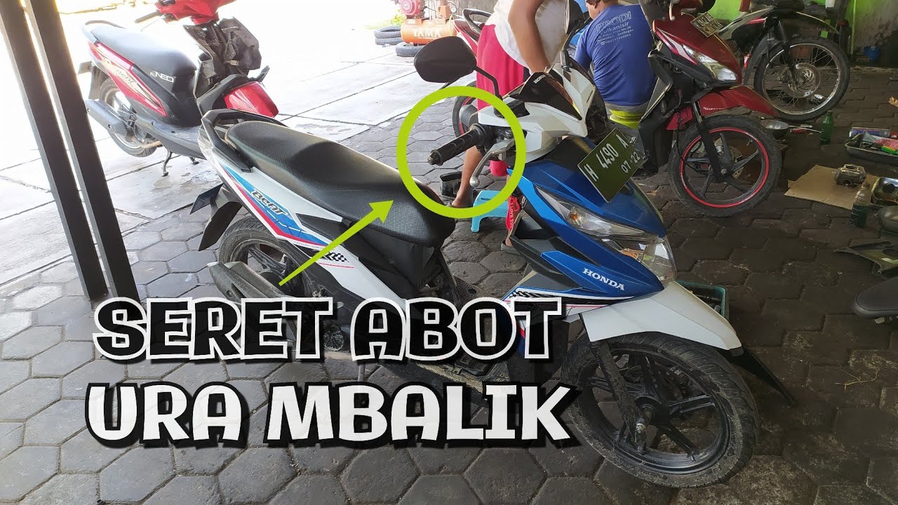 Penyebab motor honda beat gas berat seret tidak kembali | pipa gas kotor banget padahal motor baru
