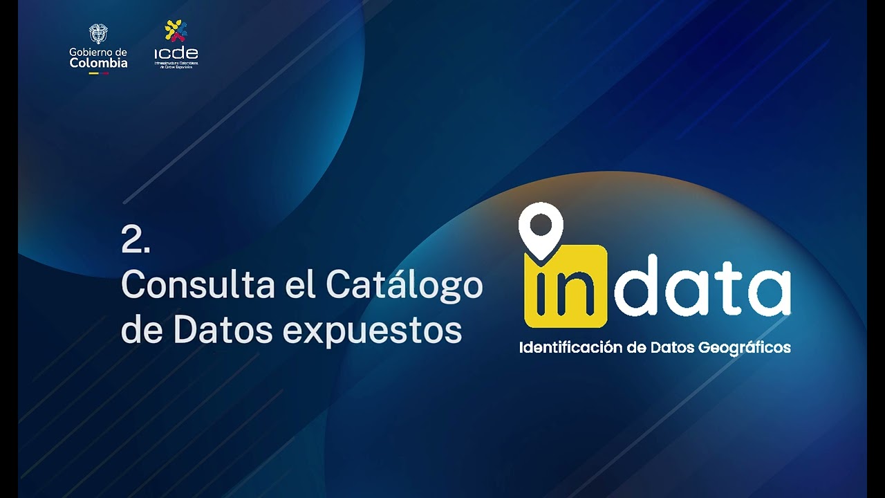 Indata: identifica Datos Geogr&aacute;ficos con la ICDE