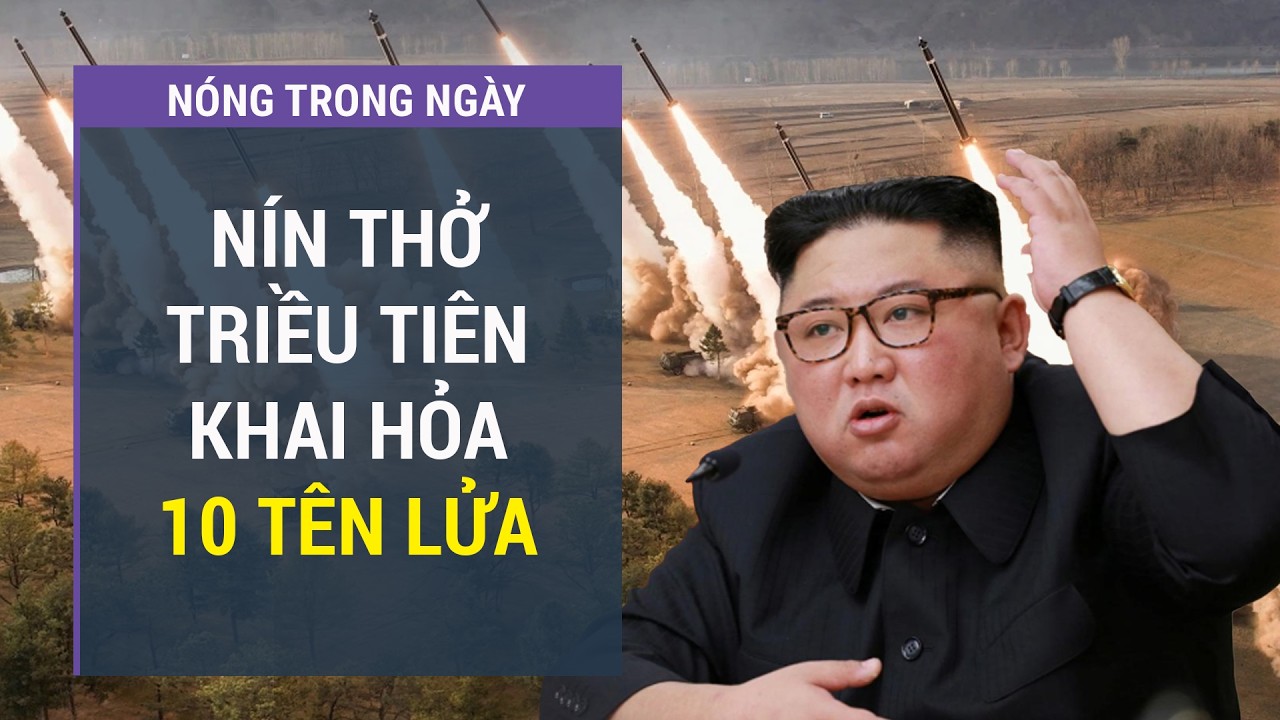 Nóng: Triều Tiên phóng loạt 10 tên lửa đạn đạo vào biển Nhật Bản
