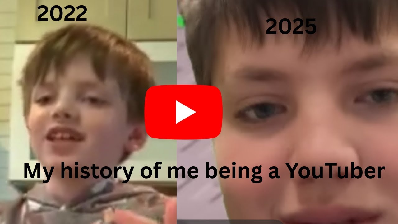 The History Of me being a YouTuber 
