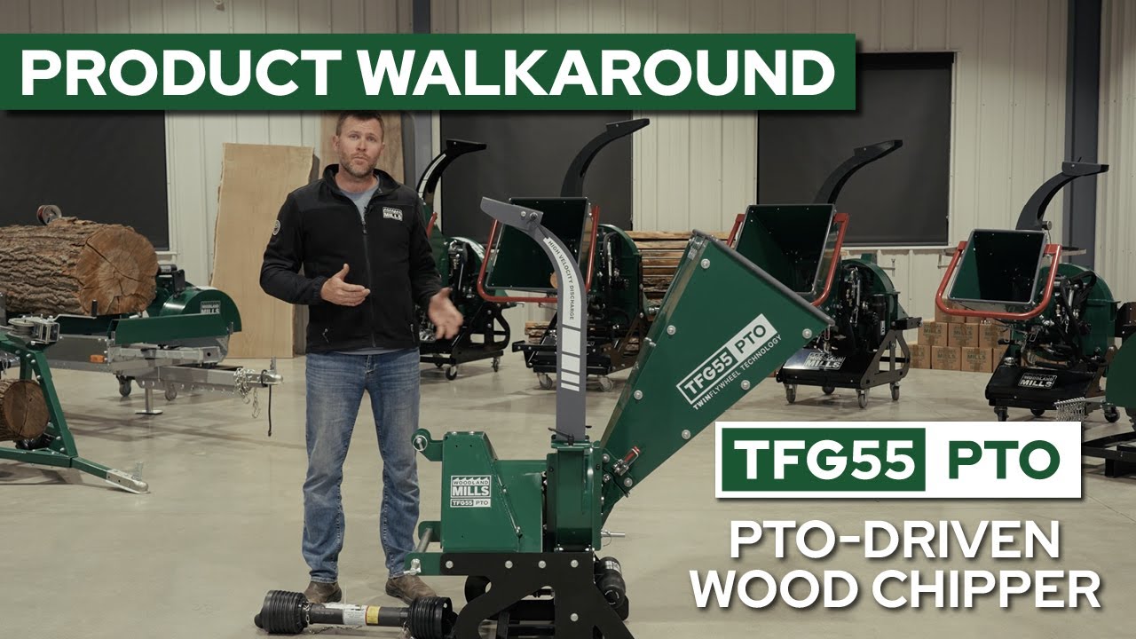Woodland Mills TFG55 PTO Wood Chipper Product Walkaround