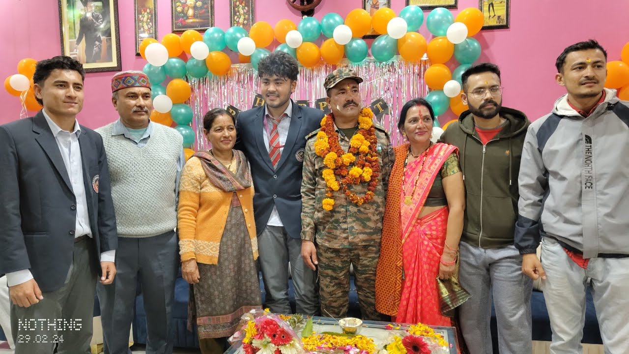 Indian army retirement ceremony subedaar dhiraj Karki 🪖🎉🎂