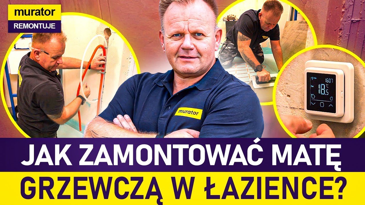 Murator Remontuje: Mata grzewcza w łazience &ndash; montaż krok po kroku