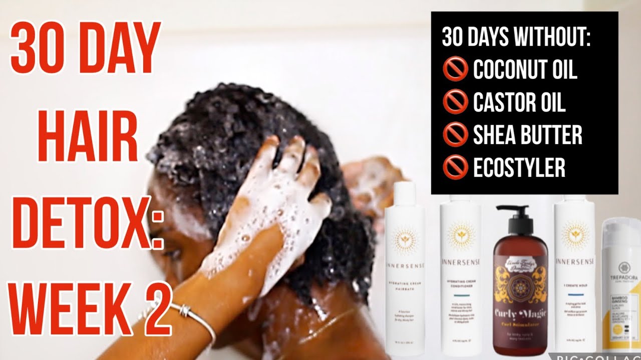 WEEK 2 OF NO OILS, BUTTERS, OR ECOSTYLER!?! | 30 Day Hair Detox | BEAUTYBYAJ