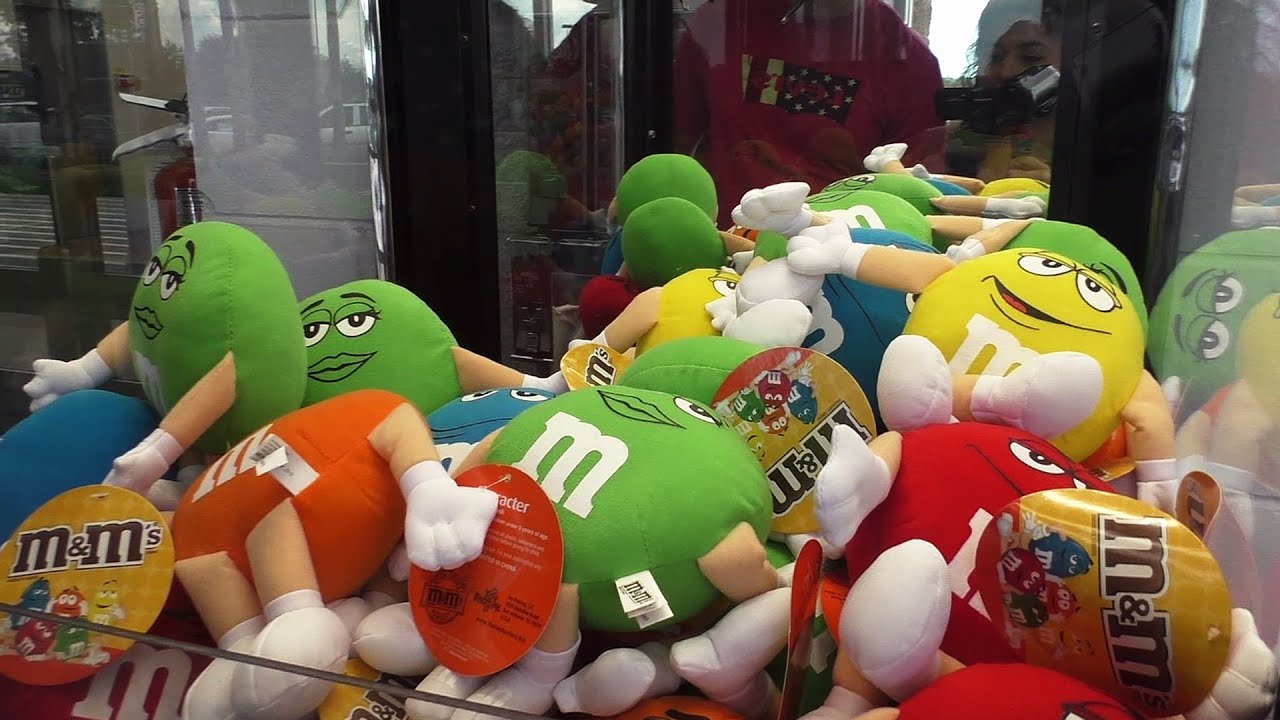 So many m&m's from the claw machine!!!