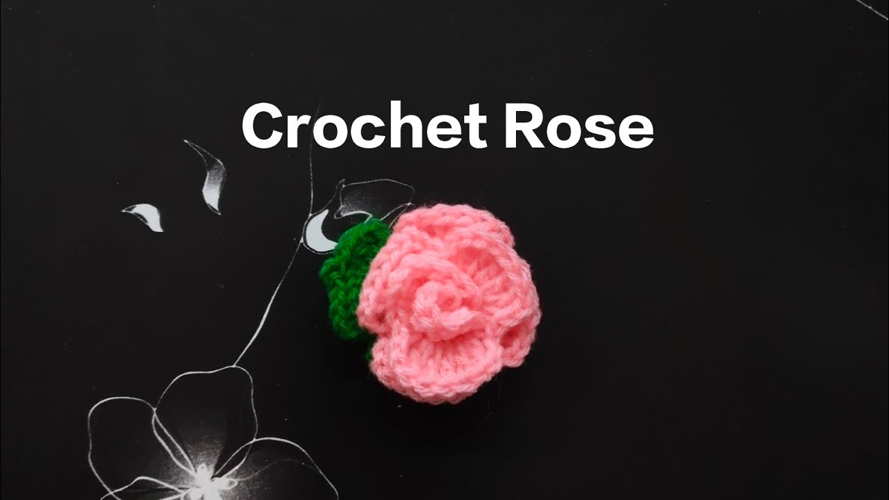 Crochet Rose Easy and Simple #crochet #rose 
