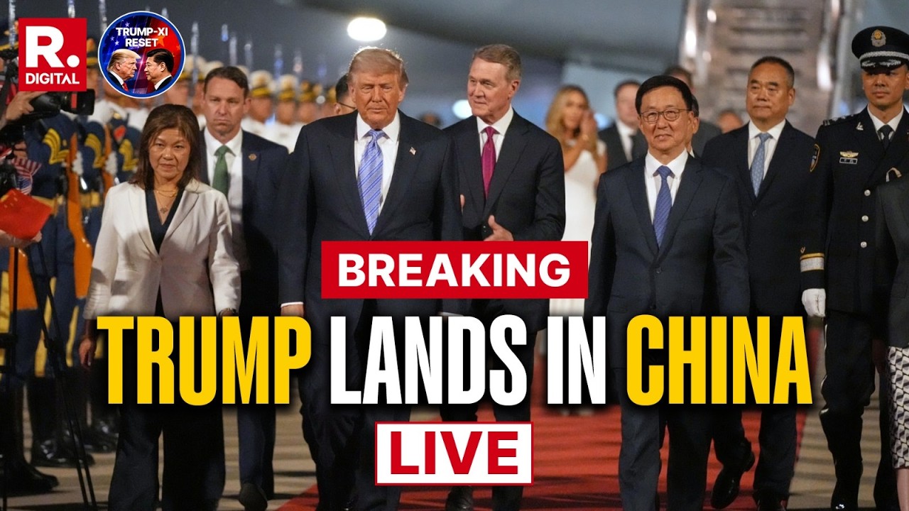 LIVE: Trump Lands In Beijing For High-Stakes Xi Meeting | US-China Trade Talks In Focus