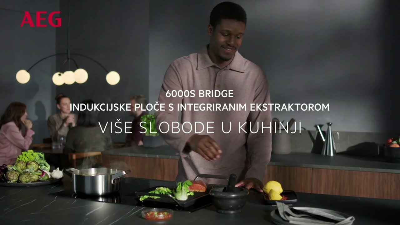 AEG 6000 Bridge ugradbena indukcijska ploča s integriranom napom
