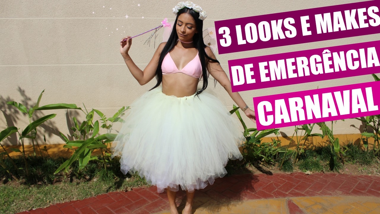 3 LOOKS E MAKES DE EMERGÊNCIA PARA O CARNAVAL!