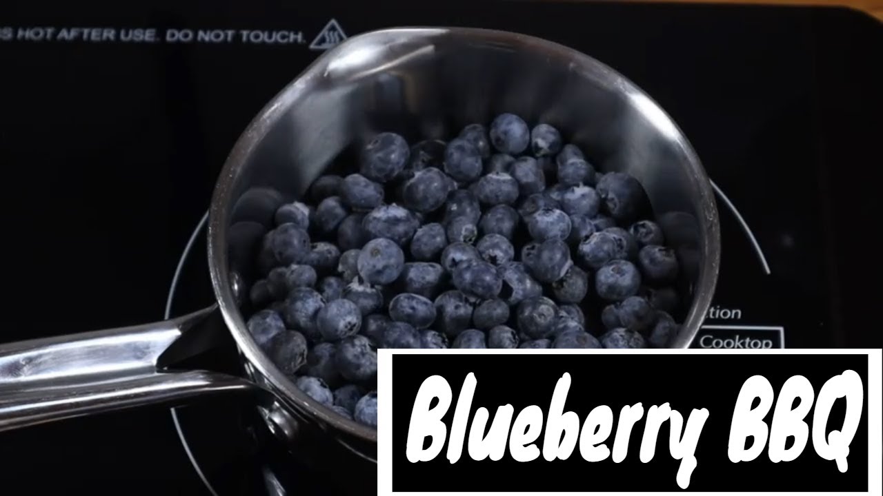 How to make a blueberry barbecue sauce!