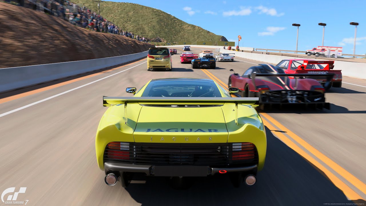 Gran Turismo 7 | Jaguar XJ220 LM Race Car '99 - Grand Valley Highway-1 4 Laps Custom Race [4KPS5]