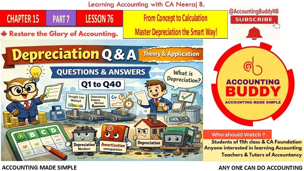 LESSON 76 C15 P7 DEPRECIATION  Q & A