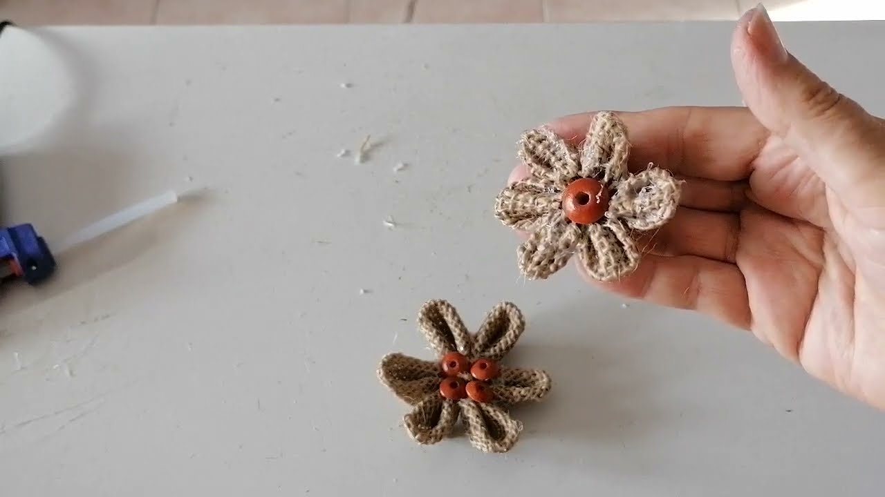 come creare un fiore di iuta #ROSYFIGURA