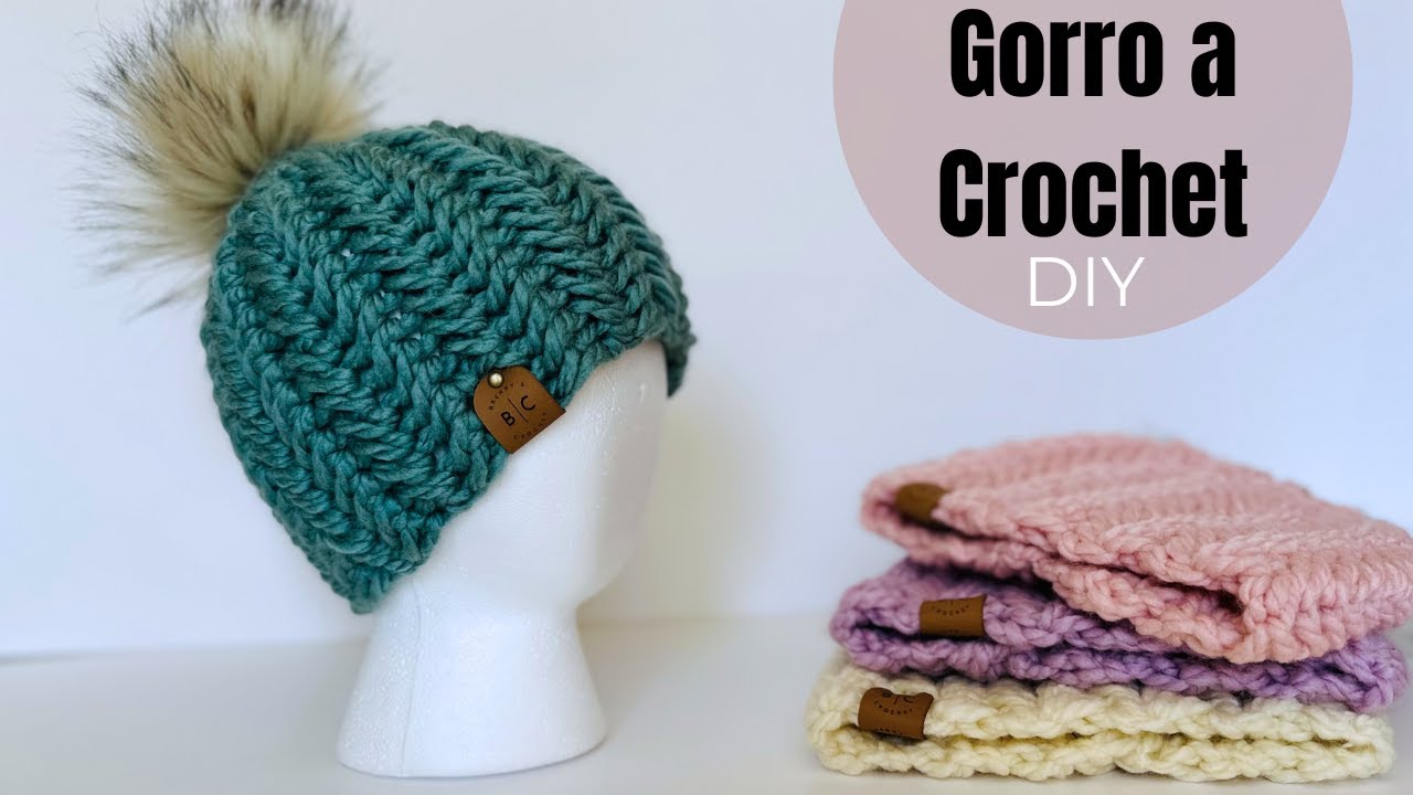 Gorro tejido en solo 30 MUNITOS! - Gorro Herringbone