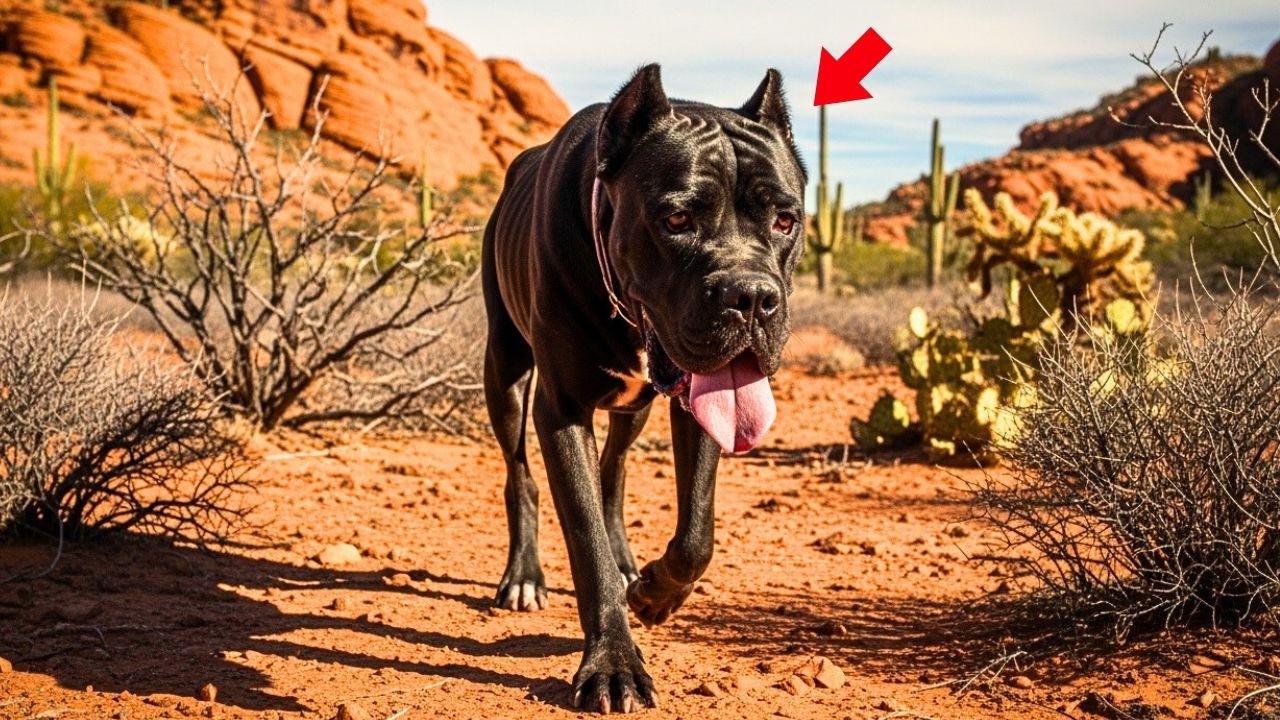 Millonario abandona Cane Corso en el desierto para morir — lo que pasó después impactó a todos