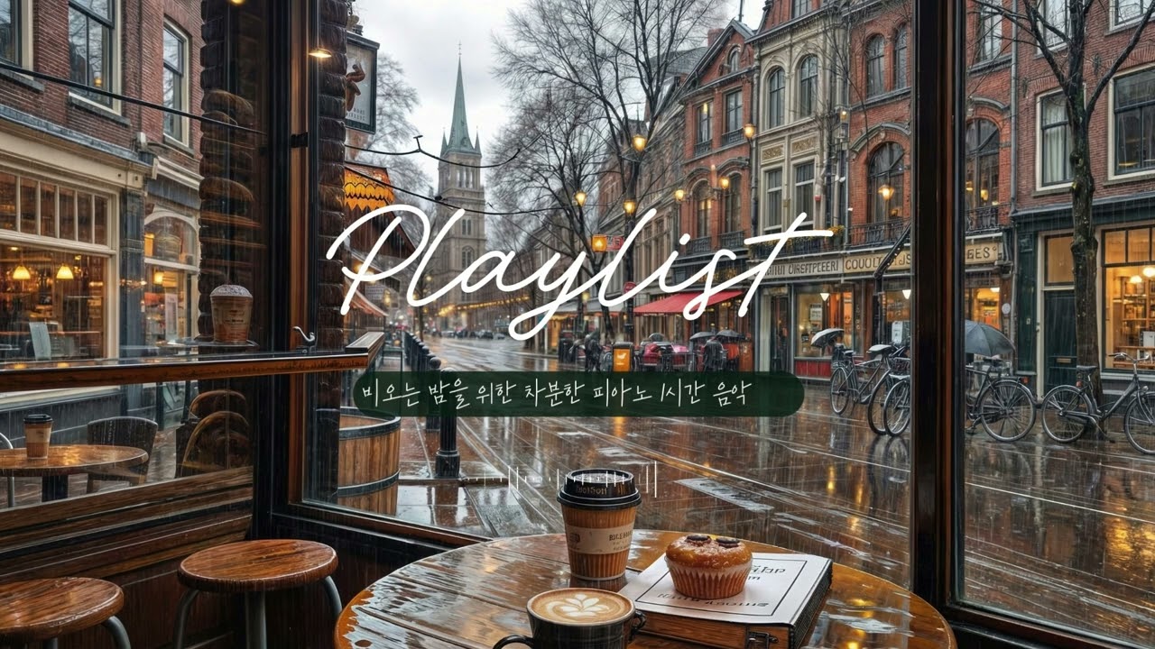비오는 밤을 위한 차분한 피아노 1시간
