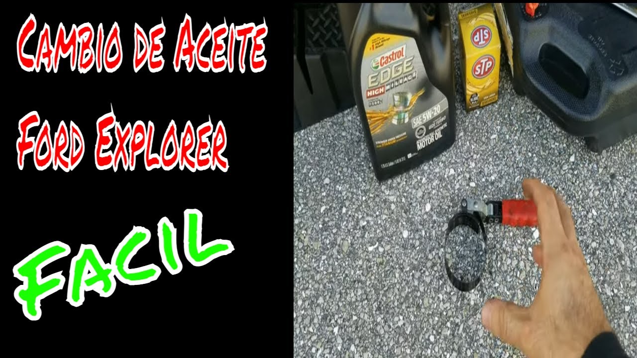 Cambio de aceite de motor. Ford Explorer 2014 V6 3.5L
