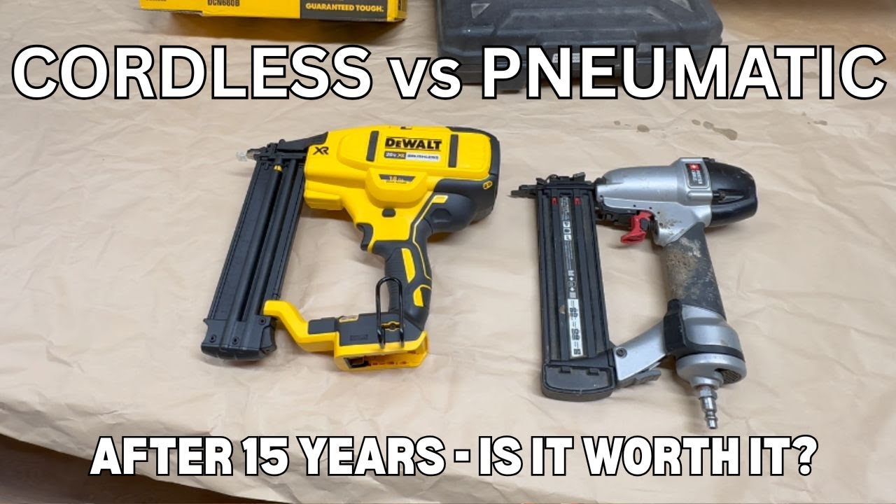 DEWALT&nbsp;20V Brad Nailer vs Pneumatic &mdash; After&nbsp;15&nbsp;Years, Is It Worth It?