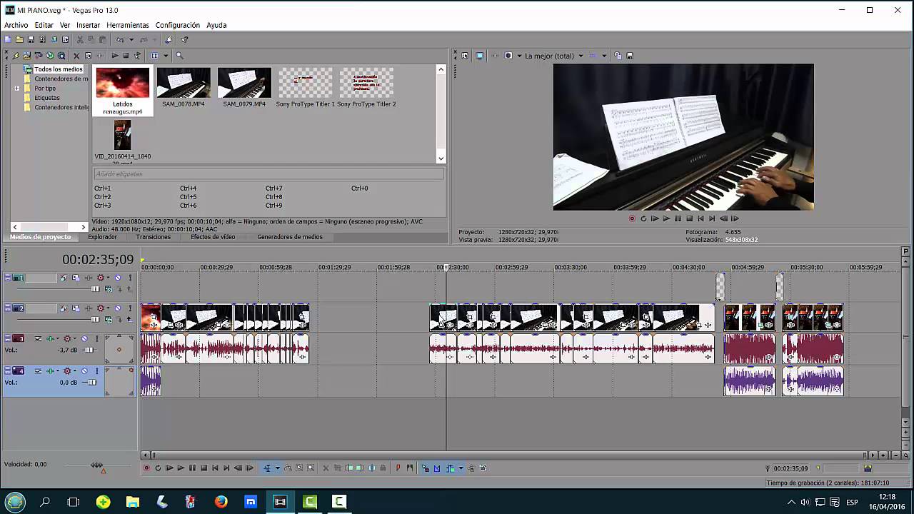 Sony Vegas pro 13. TUTO: Mover eventos con un solo click.