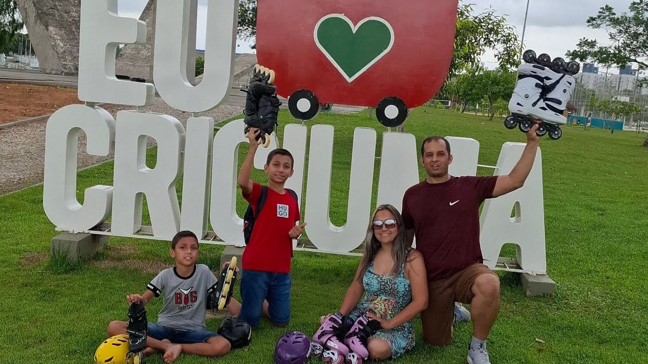 Uma viagem com muitas aventuras, patinamos em Criciúma.