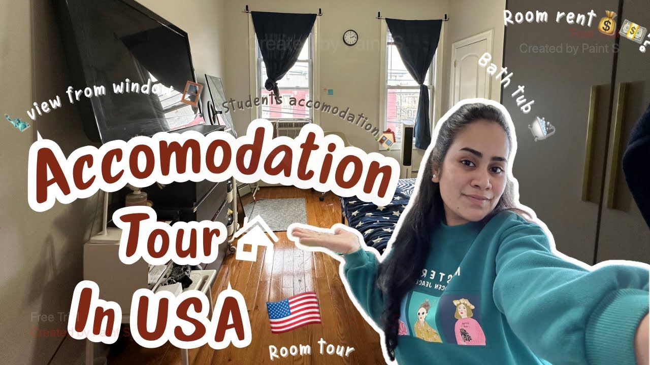 Student Accommodation | USA home tour🏡 |🗽View from Window | Room tour | Masters in USA🇺🇸 #youtube