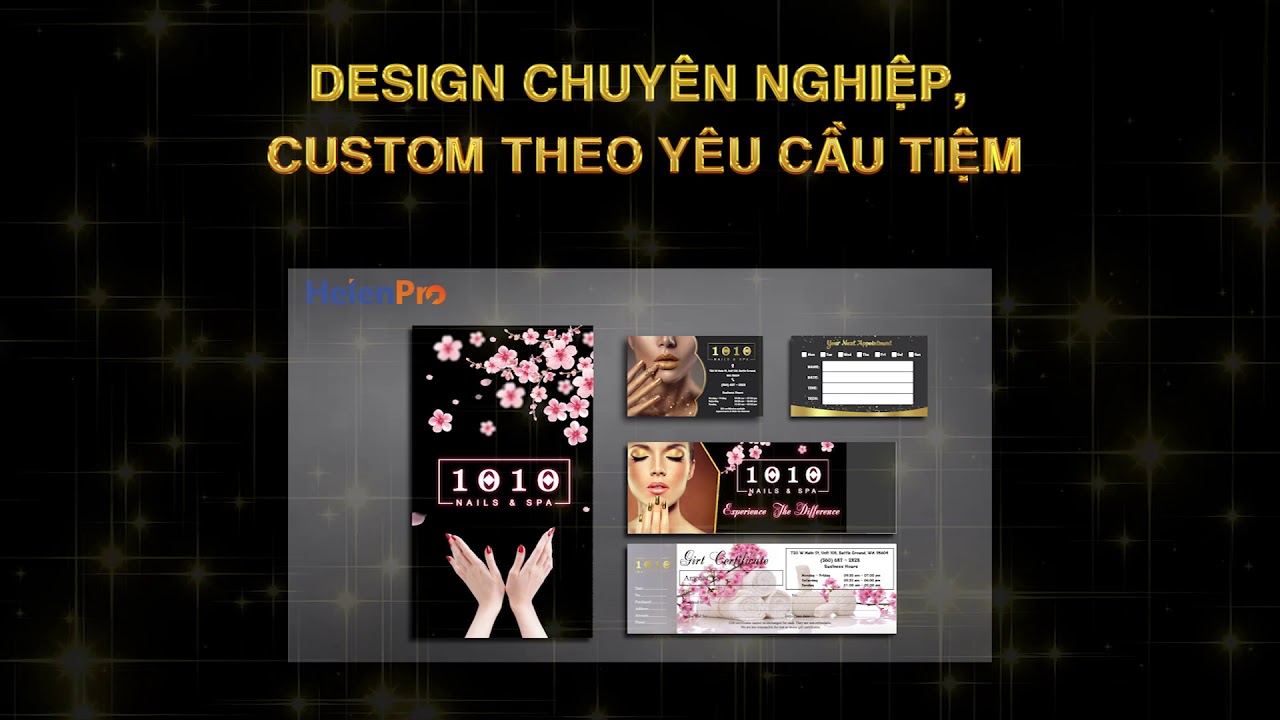 DESIGN MENU BOOK FOR NAIL SALON