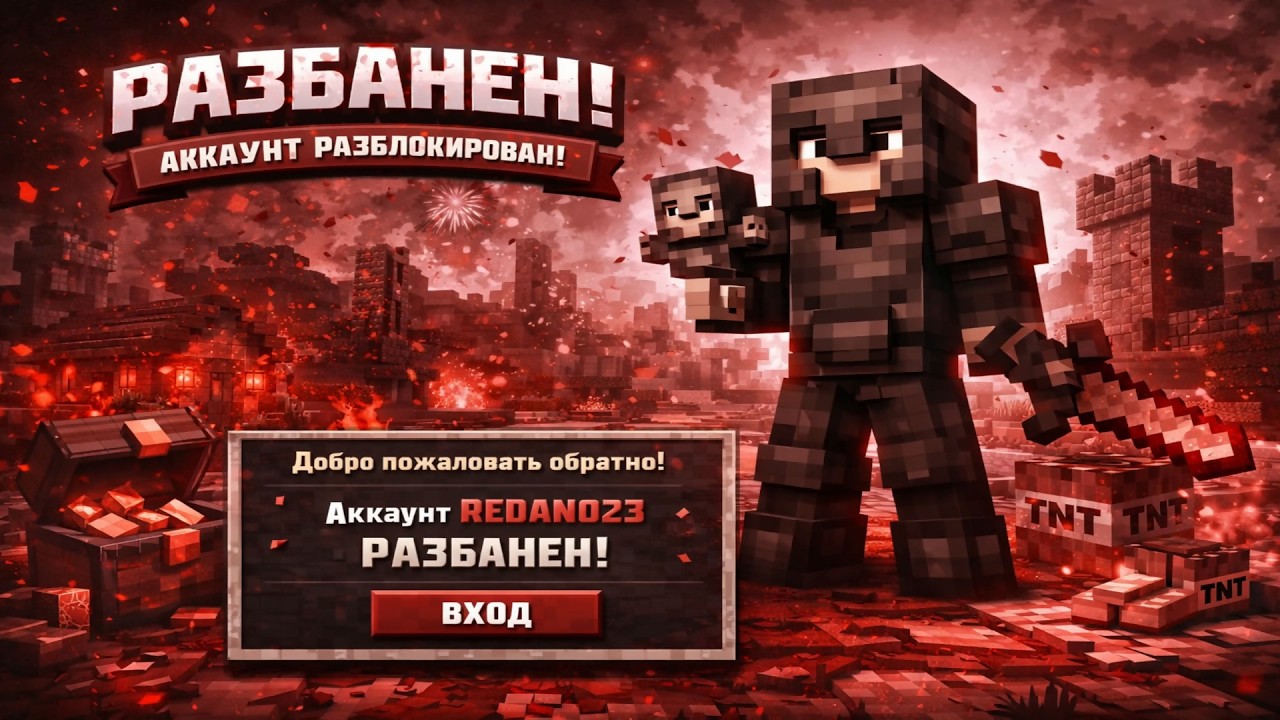 АККАУНТ redan023 НАКОНЕЦ-ТО РАЗБАНЕН? ЗАХОДИ И СМОТРИ!!!!!!!!!!
