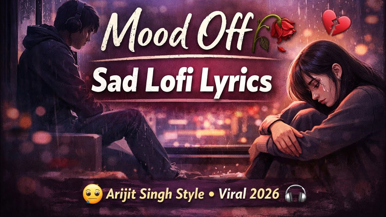 Mind Relax Mashup Song Lyrics Lofi 🥺 | Sad Lofi Songs for Late Night | Mood Off Playlist