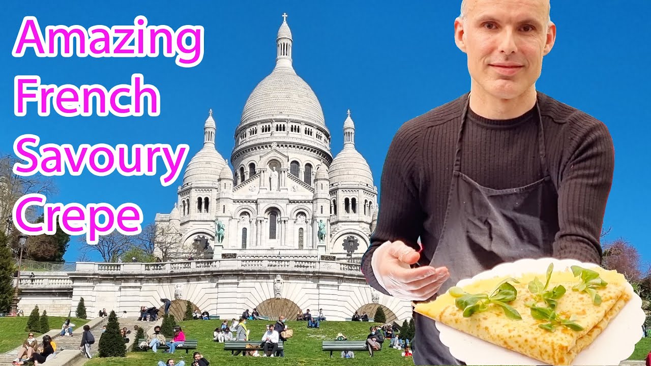 Amazing French Savoury Crepe - Paris Street Food