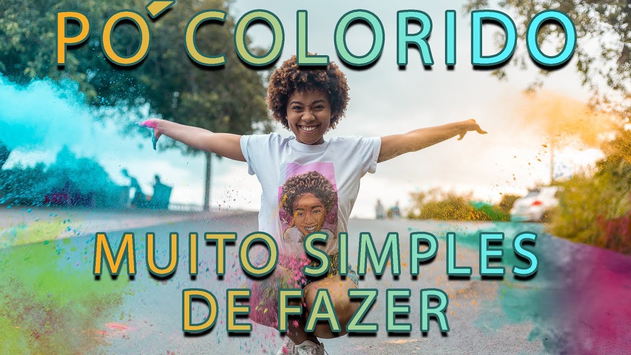 Como  Fazer o Pó Colorido ? Para fotos, festas de cores e etc