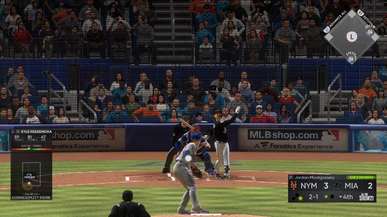 MLB The Show 21 2025 Fantasy draft Marlins Higashioka home run #8