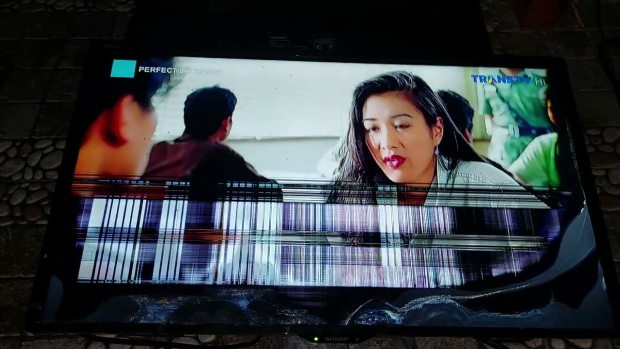 TV LED SHARP LC-24LE170I LAYAR SOMPLAK