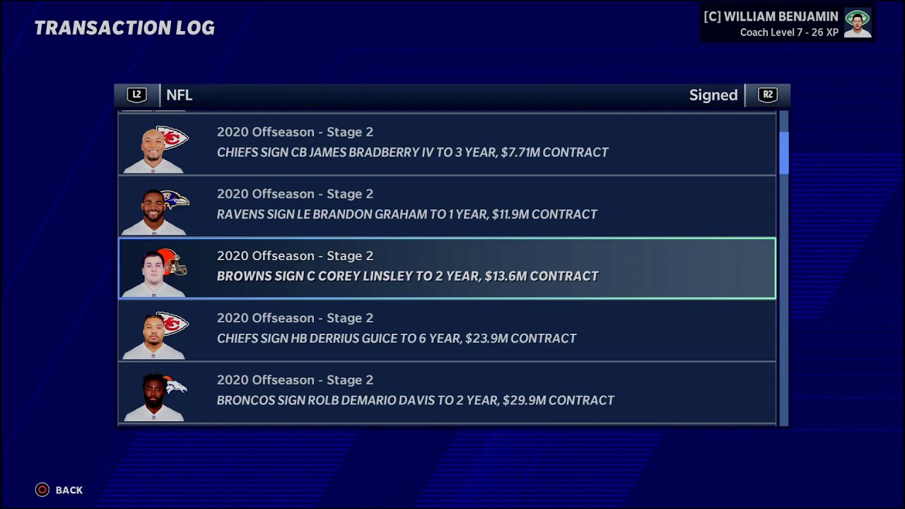 Madden 21 Crew FA stage 1 adv