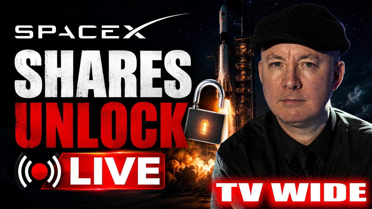 SpaceX Shares Unlock LIVE | SPCX Stock - Margin Call or Massive Gains? | Martyn Lucas Investor