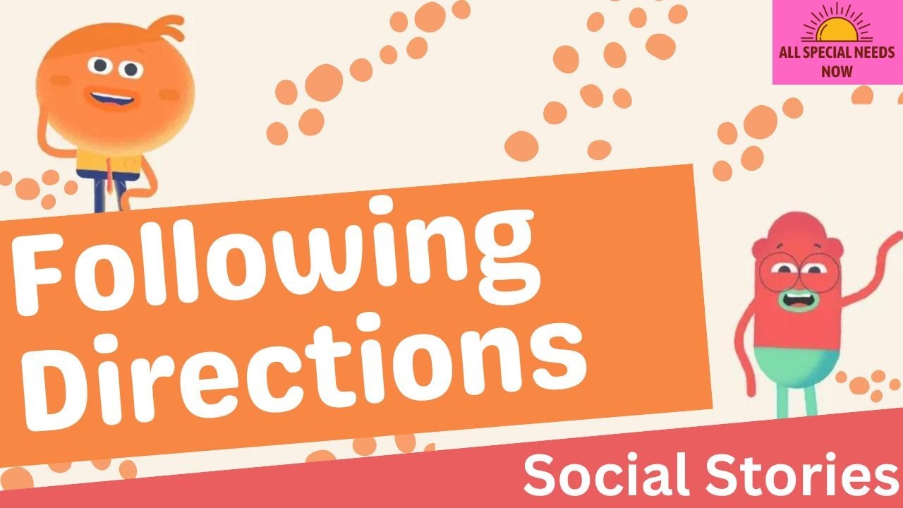 Following Directions - Social Story