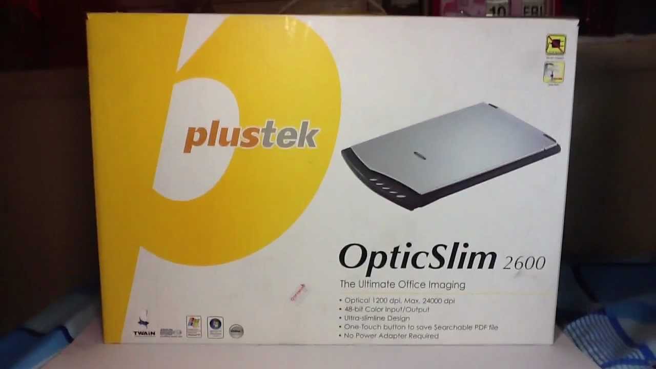 Распаковка сканера Plustek Opticslim 2600