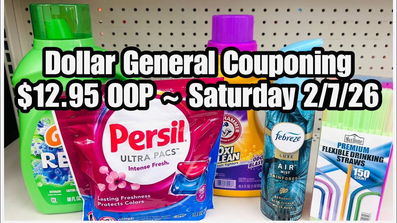 Dollar General Couponing $5 off $25 Saturday 2/7/26