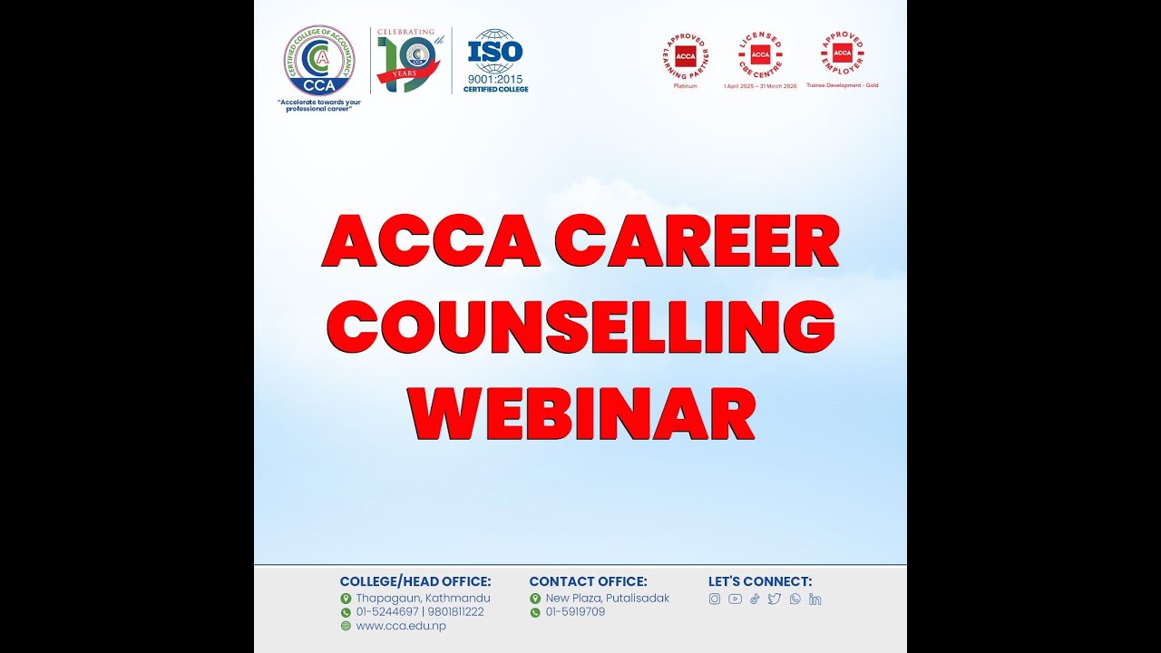 ACCA Information Webinar In Collaboration with Explore Idea