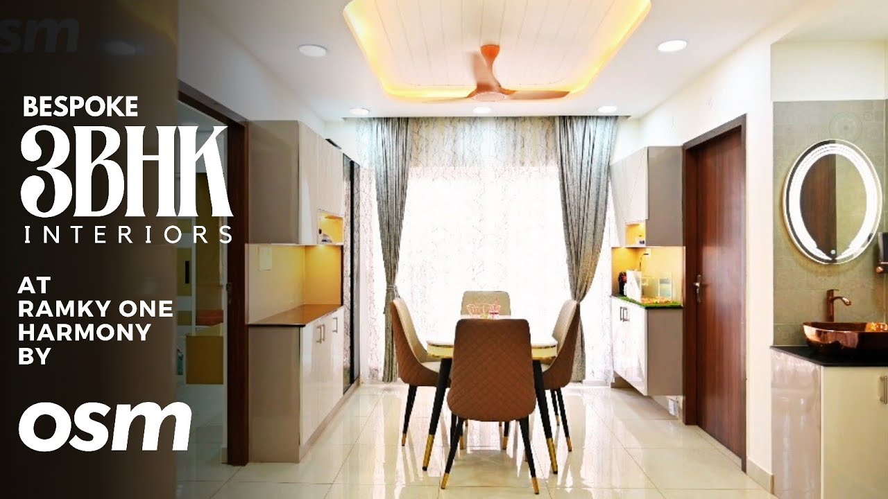 Bespoke 3BHK Interiors at Ramky One Harmony, Hyderabad | Designed by Osm Interiors