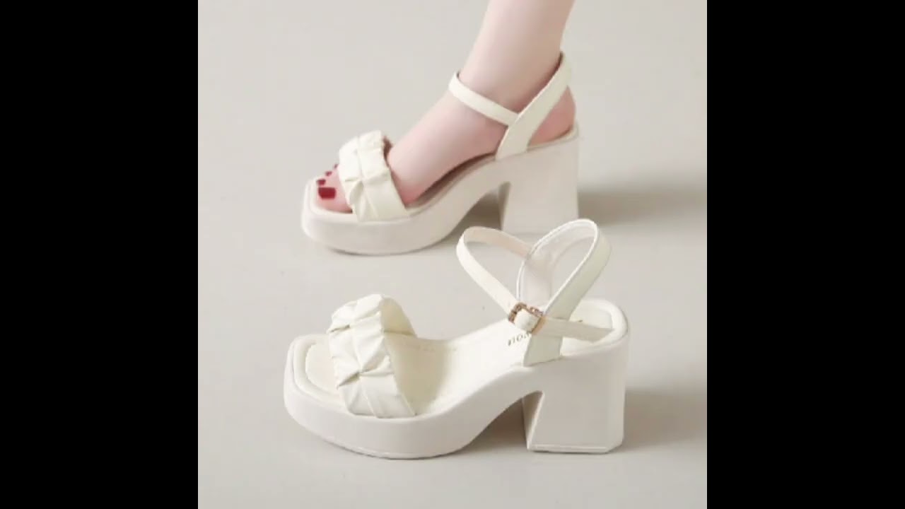 ✨ Step into style with Block Heel Sandals 👡 #BlockHeelSandals#FashionTrends#FootwearFashion