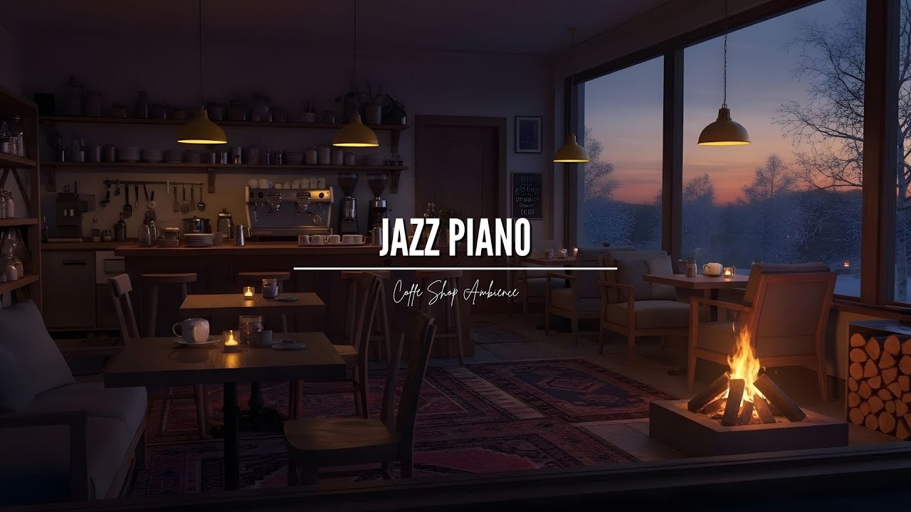 Relaxing Jazz Piano Café ☕ Gentle Ambient Music for Study, Sleep, Work